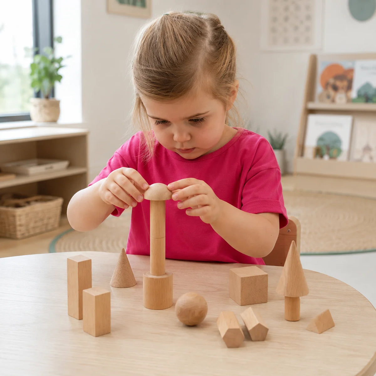 Wooden Geometric Solids - Pk15-Wooden Geometric Solids - Pk15