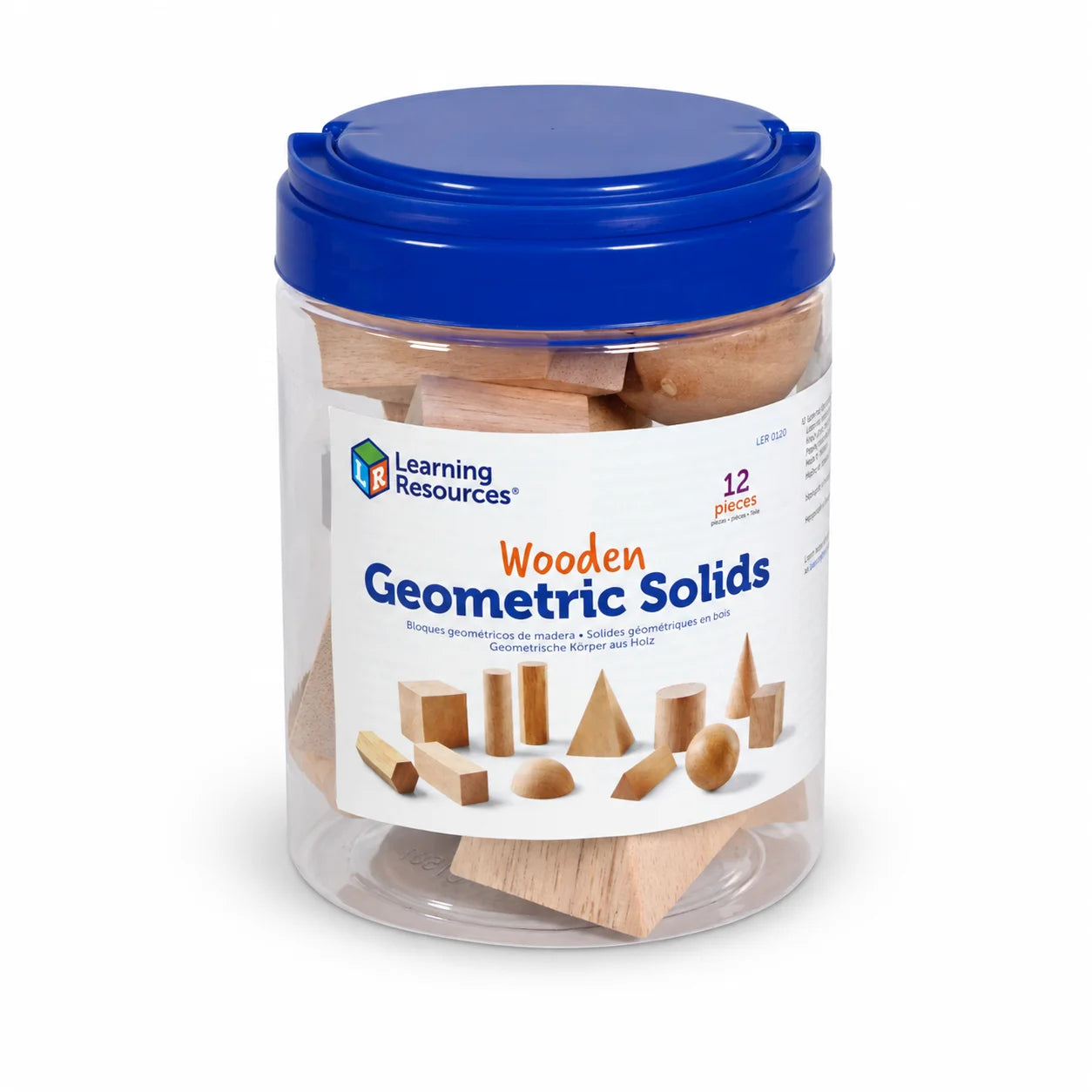 Wooden Geometric Solids - Pk15-Wooden Geometric Solids - Pk15