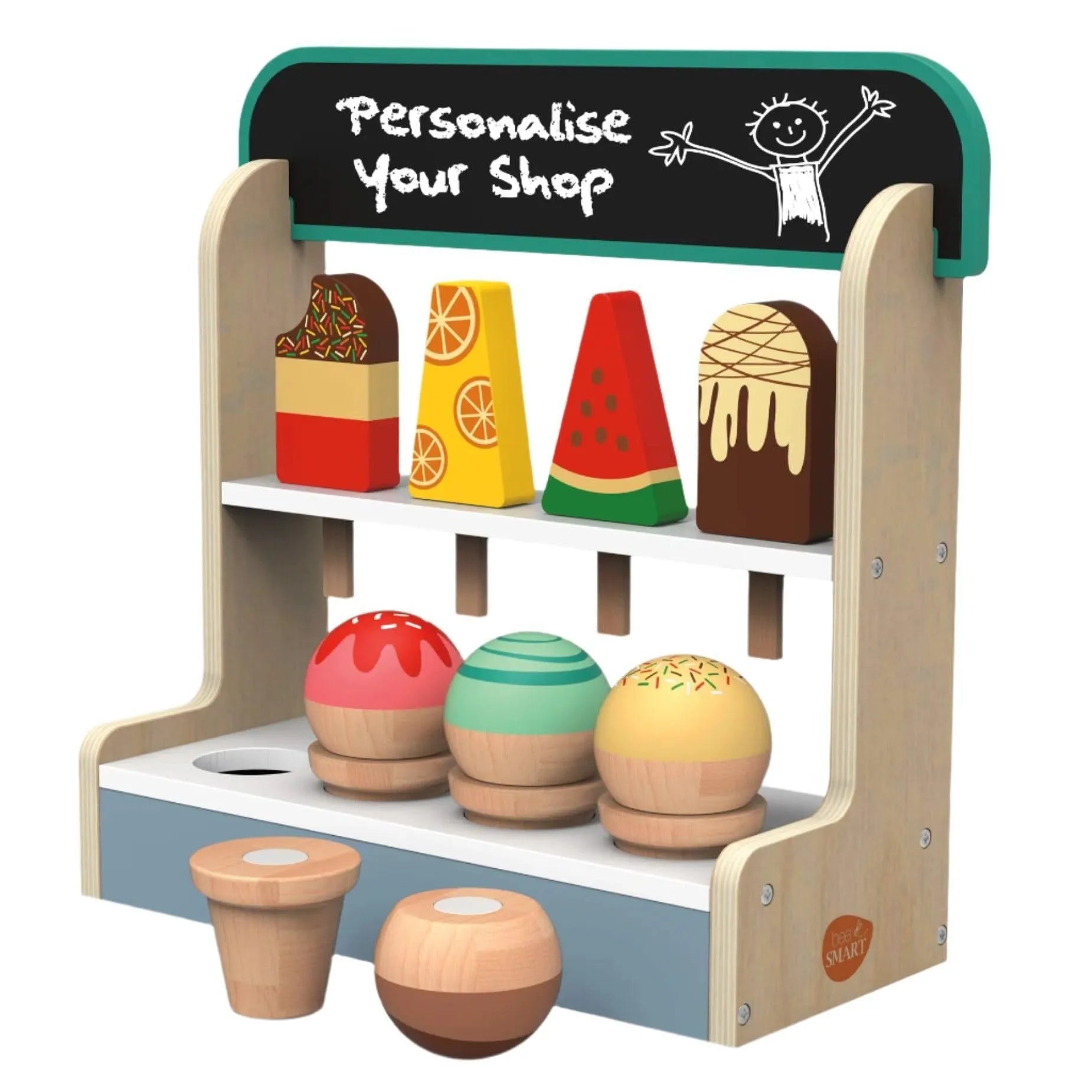Wooden Ice Cream Play Shop-Wooden Ice Cream Play Shop