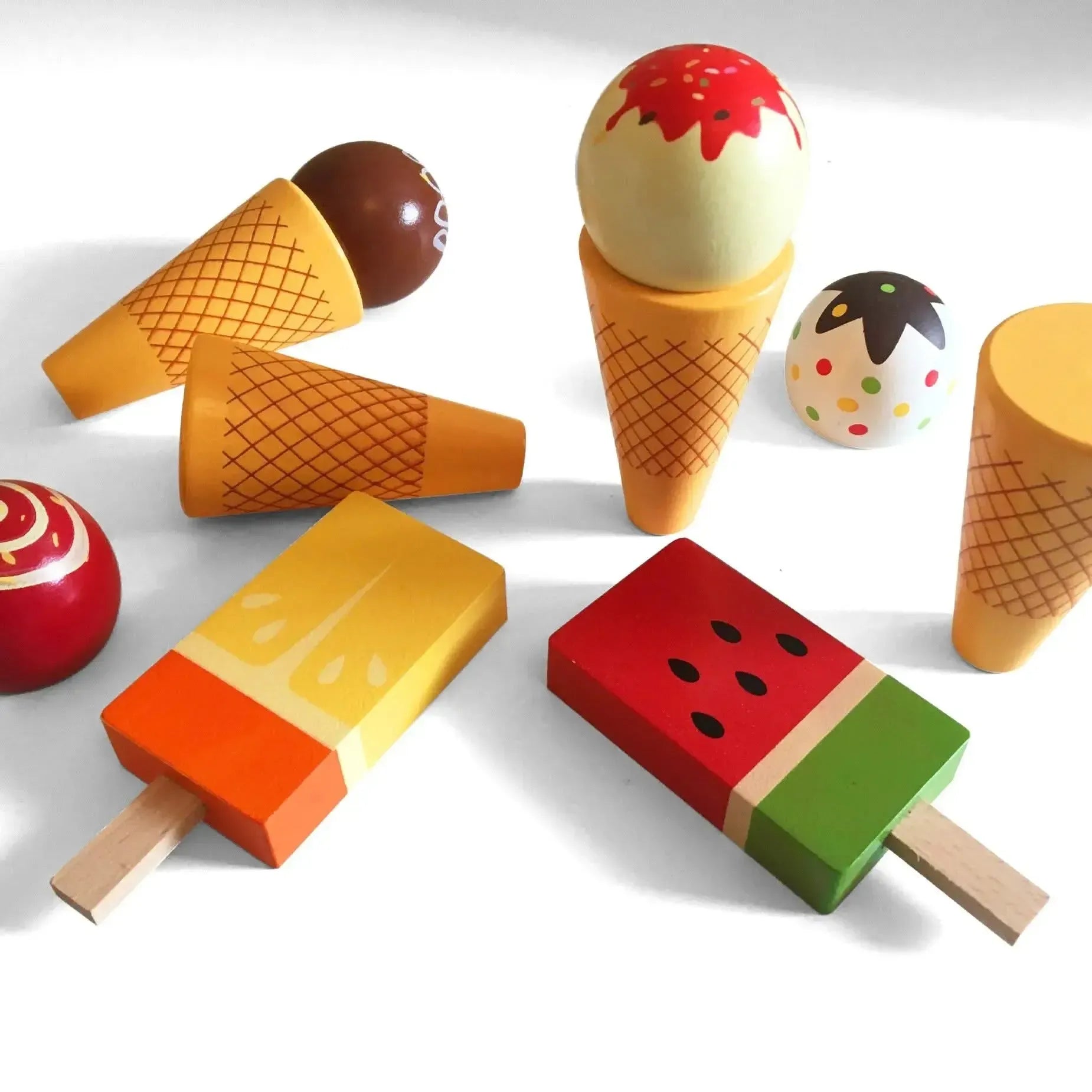 Wooden ice cream set-Wooden ice cream set