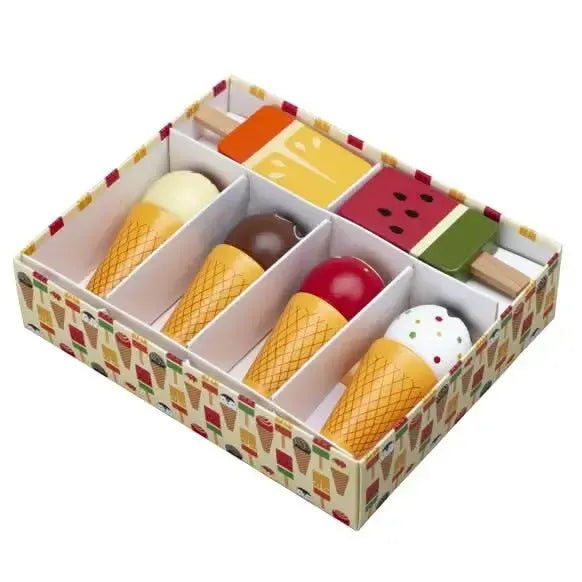 Wooden ice cream set-Wooden ice cream set