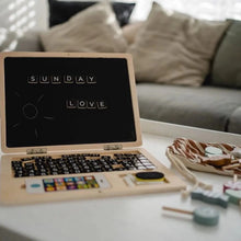 Wooden Laptop with Magnet Board-Wooden Laptop with Magnet Board