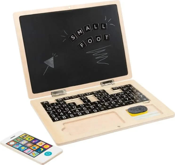 Wooden Laptop with Magnet Board-Wooden Laptop with Magnet Board