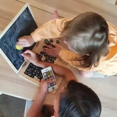 Wooden Laptop with Magnet Board-Wooden Laptop with Magnet Board