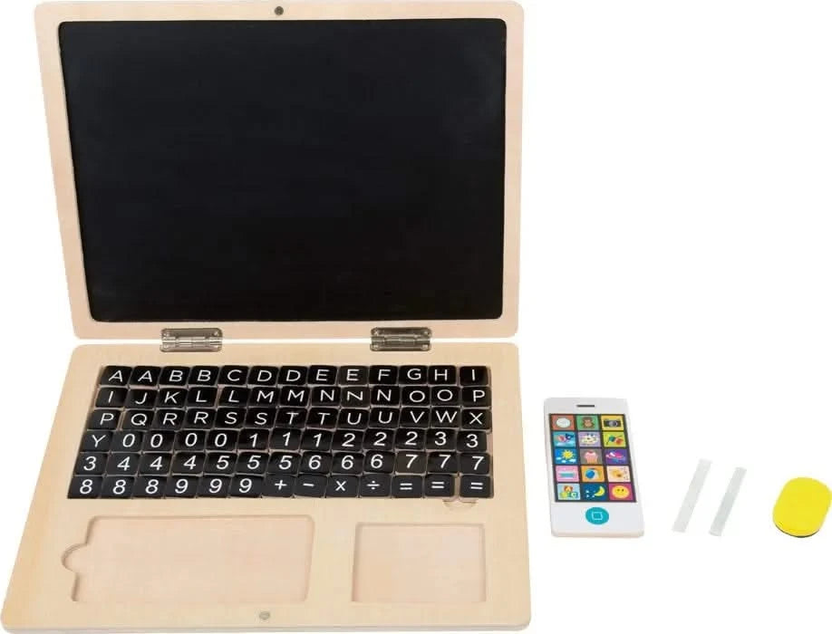 Wooden Laptop with Magnet Board-Wooden Laptop with Magnet Board