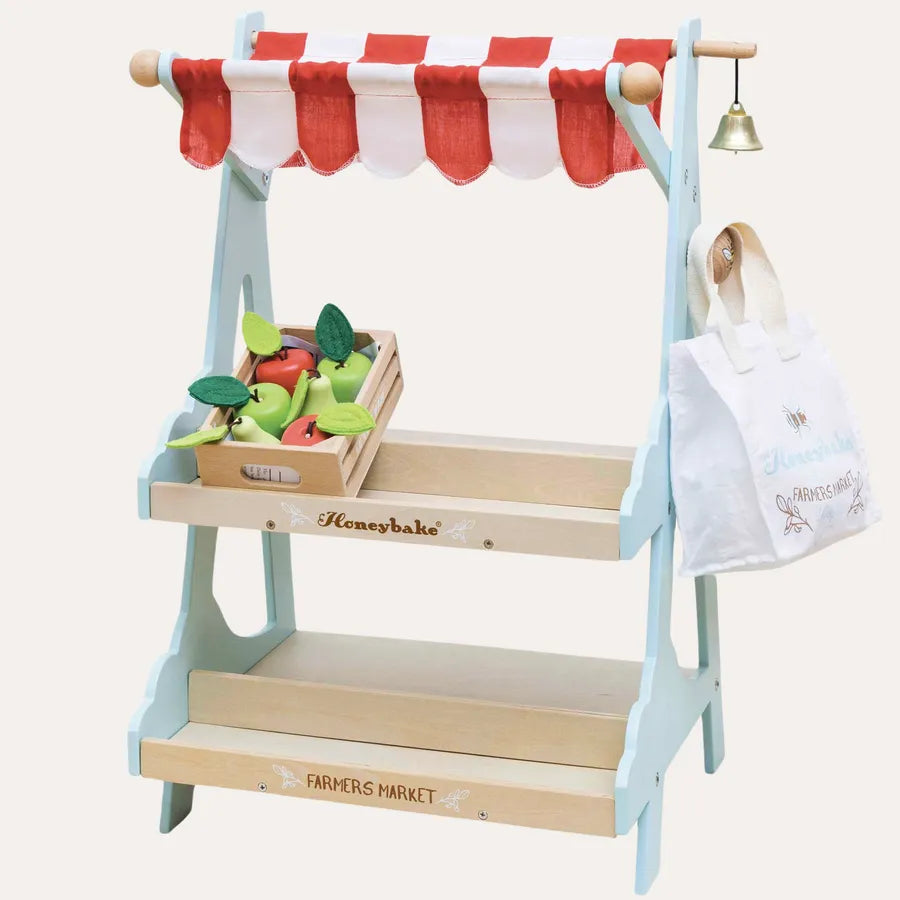 Wooden Market Stall & Fruit Play Food Crate-Wooden Market Stall & Fruit Play Food Crate