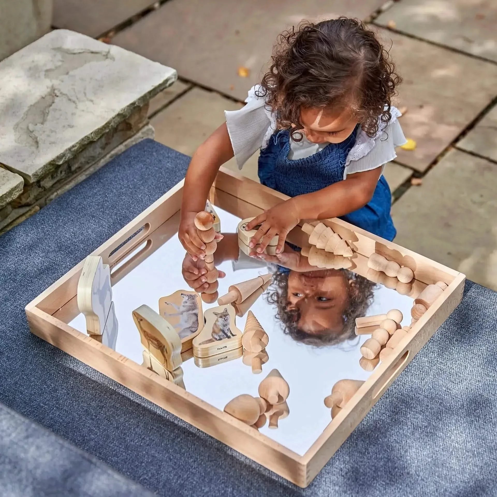 Wooden Mirror Tray-Wooden Mirror Tray