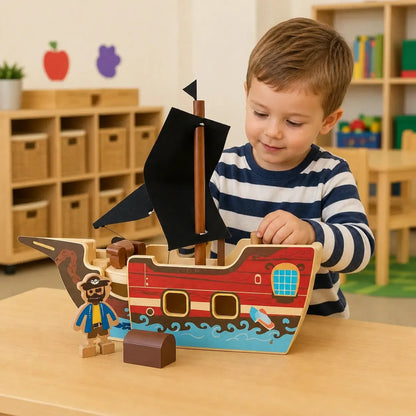 Wooden Pirate Ship-Wooden Pirate Ship