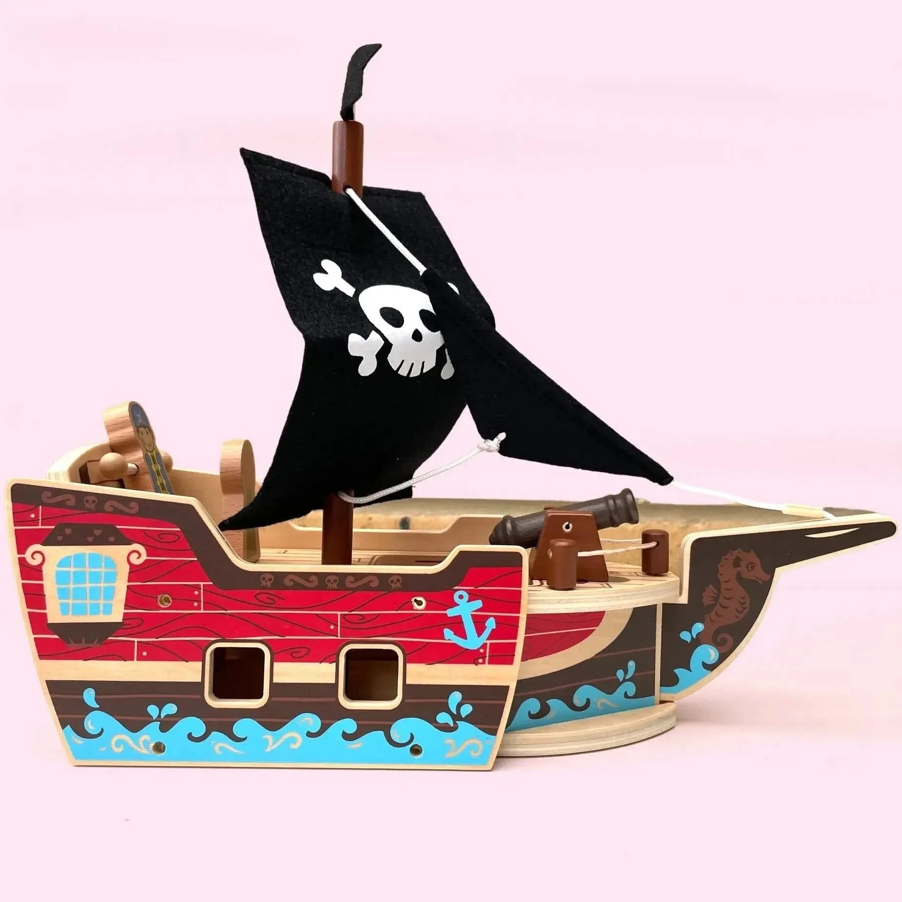 Wooden Pirate Ship-Wooden Pirate Ship