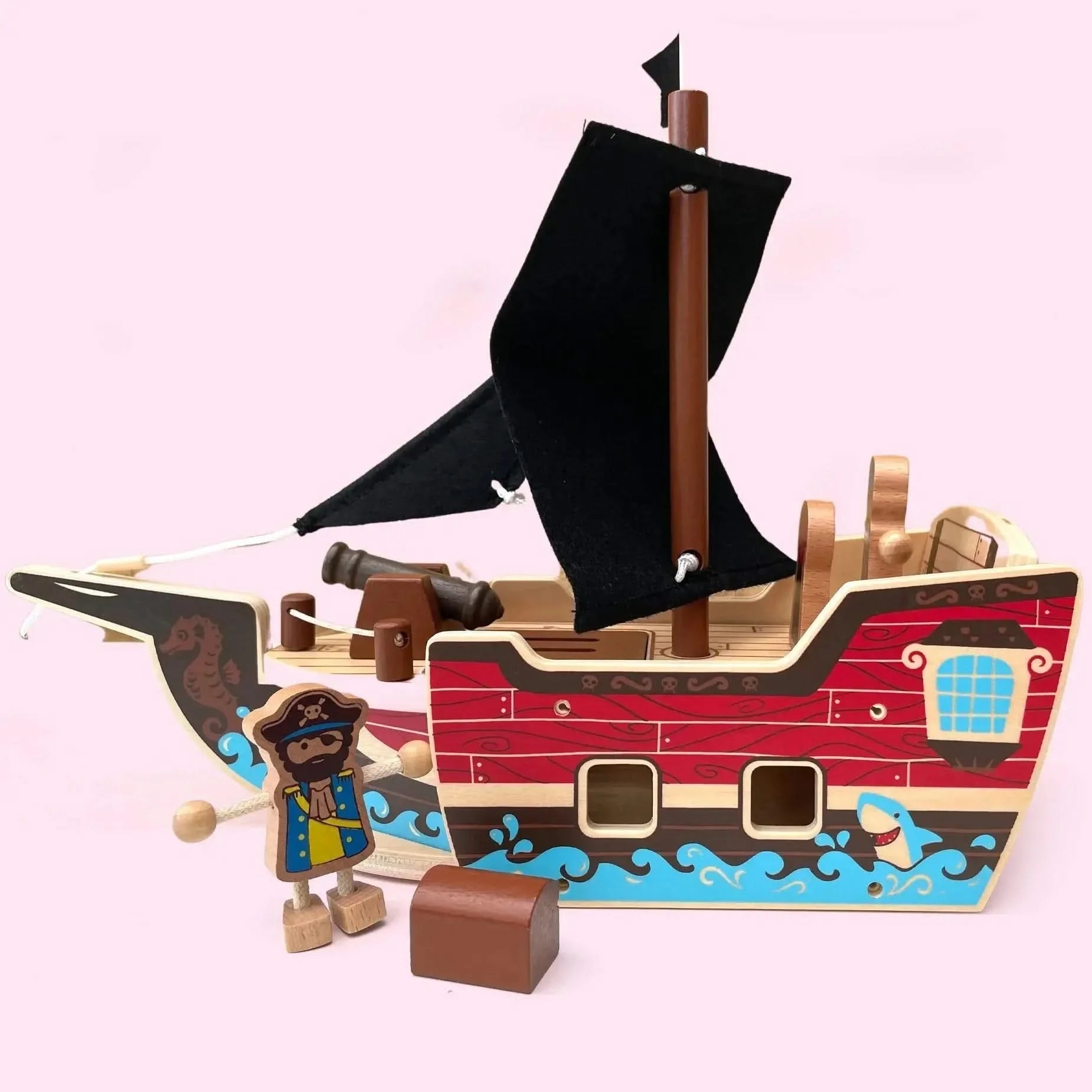 Wooden Pirate Ship-Wooden Pirate Ship