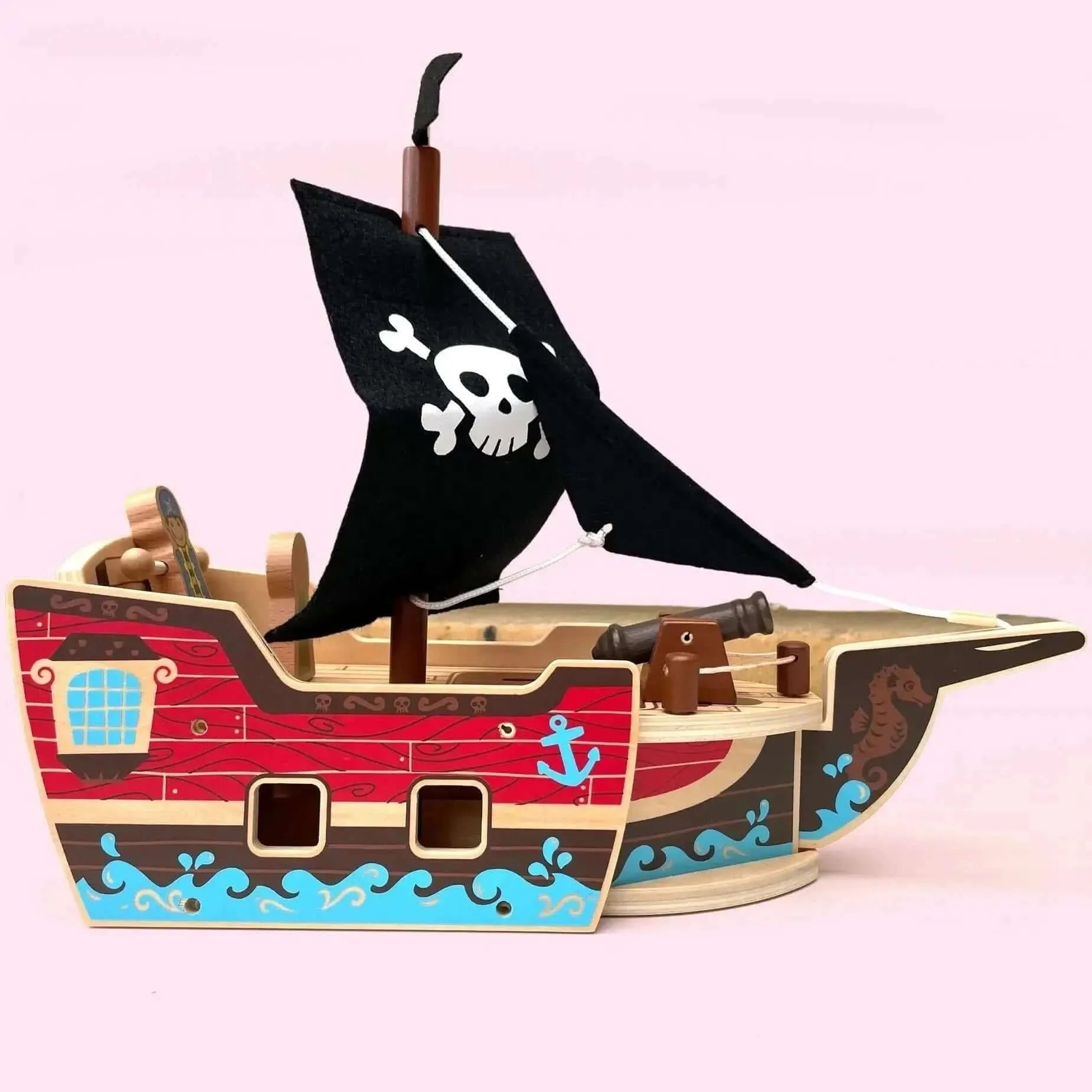 Wooden Pirate Ship-Wooden Pirate Ship