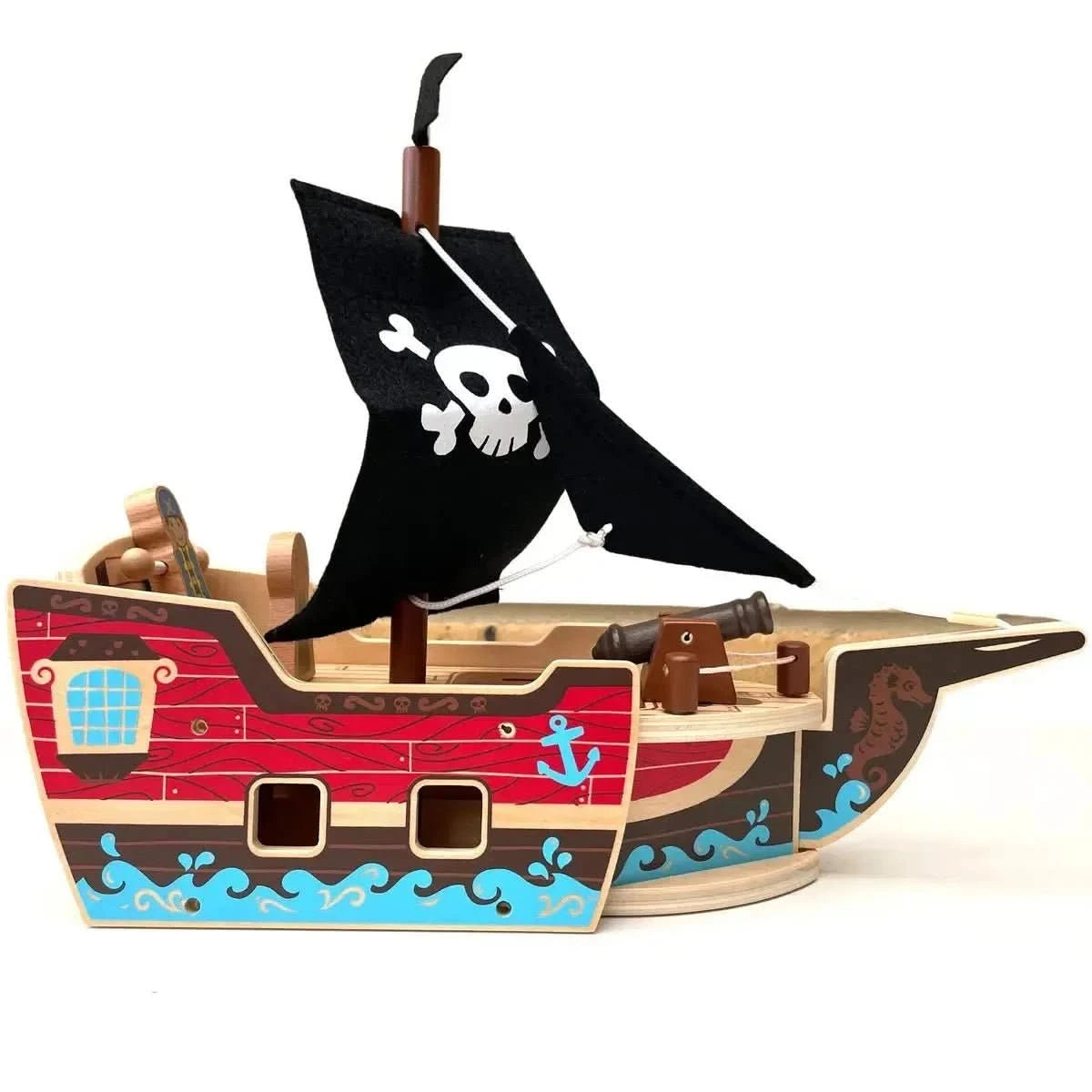 Wooden Pirate Ship-Wooden Pirate Ship