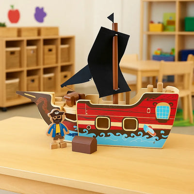 Wooden Pirate Ship-Wooden Pirate Ship