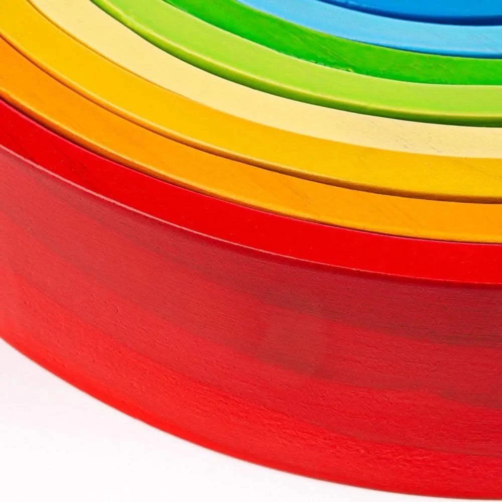 Wooden Rainbow Stacking Toy-Large-Wooden Rainbow Stacking Toy-Large