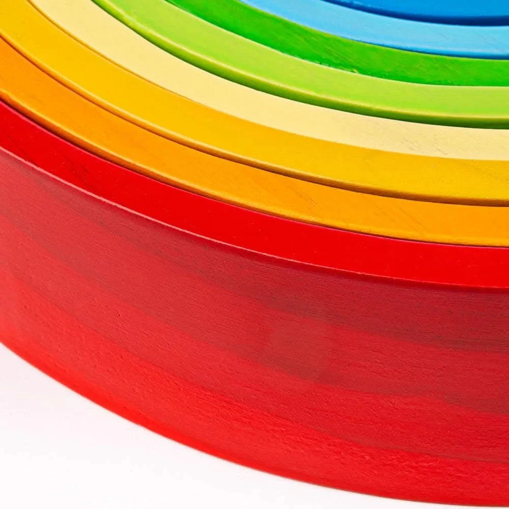 Wooden Rainbow Stacking Toy-Large-Wooden Rainbow Stacking Toy-Large