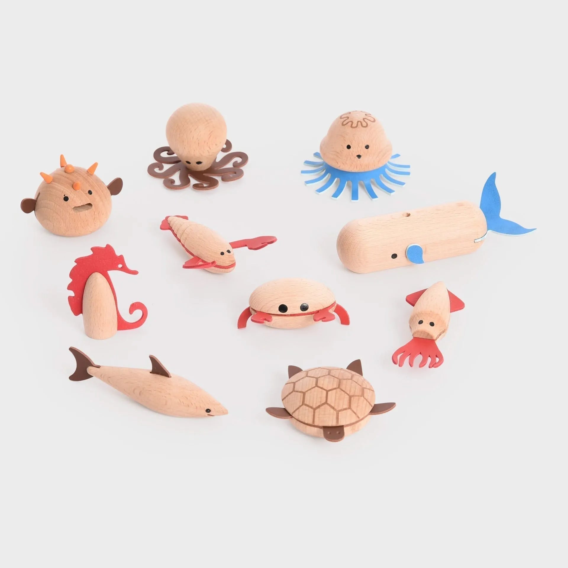 Wooden Sea Creatures-Wooden Sea Creatures