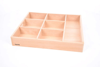 Wooden Sorting Tray 7 Way-Wooden Sorting Tray 7 Way