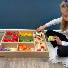 Wooden Sorting Tray 7 Way-Wooden Sorting Tray 7 Way