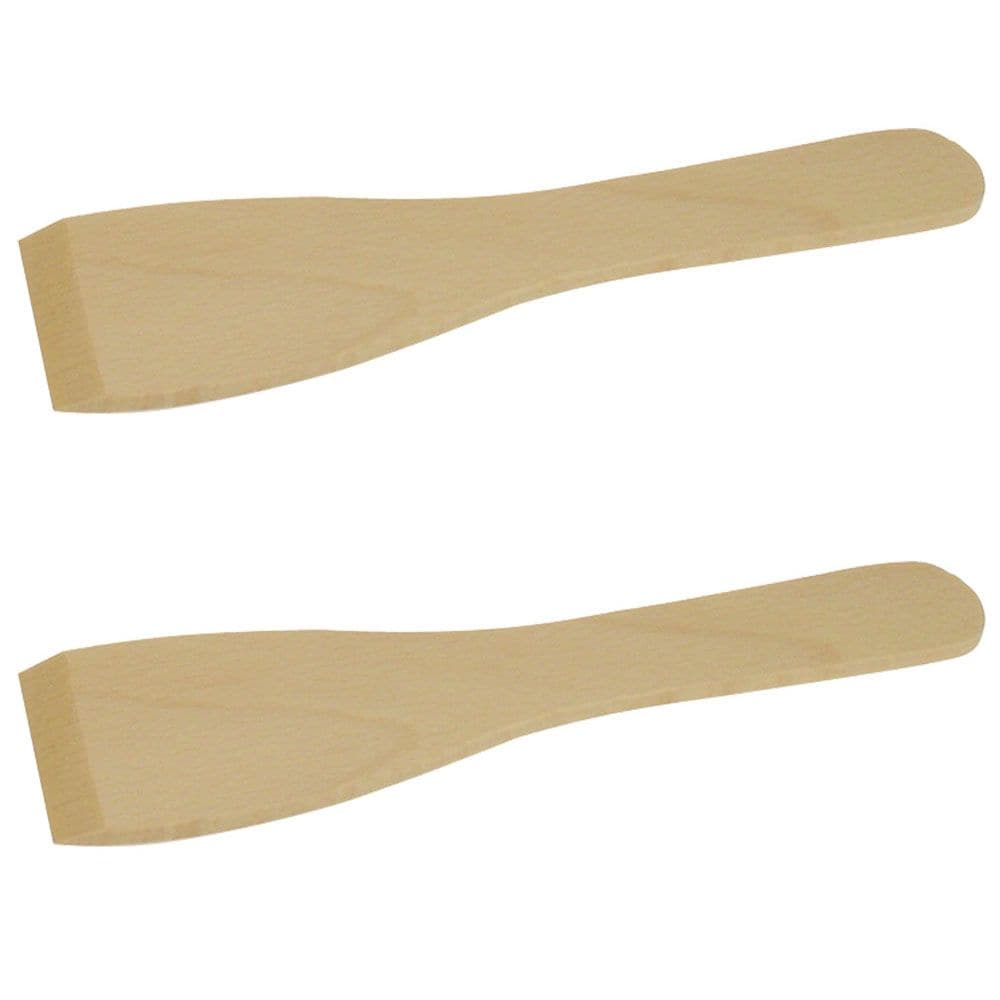 Wooden Spatula 2 Pack, The Wooden Spatula 2 Pack is the perfect size for little hands to grip, this Wooden Spatula can be used in play kitchens or in outdoor messy play,the possibilities are endless. The Wooden Spatula's encourage creative and imaginative role play and are made from high quality, responsibly sourced materials. Conforms to current European safety standards. Perfectly sized for little hands to grip. Maybe there's some tasty cake mix to finish up in the Bigjigs Red Bowl - go ahead, scrape away