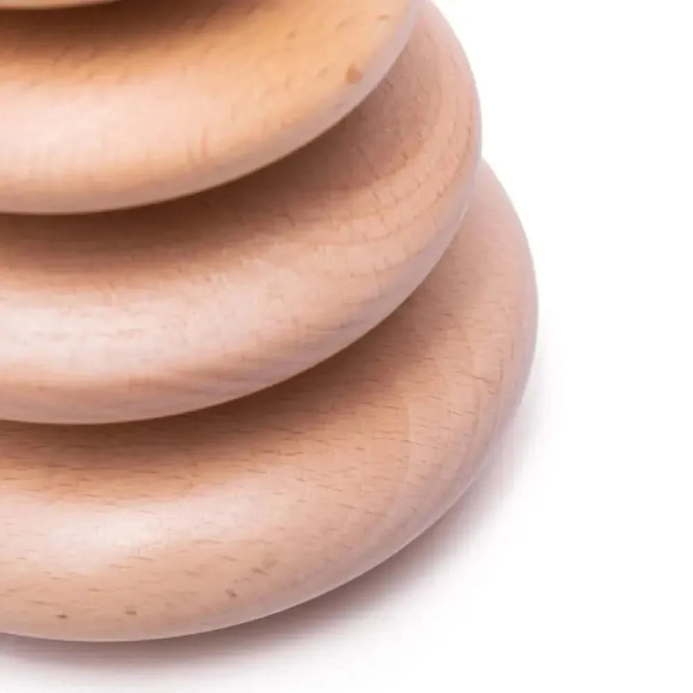 Wooden Stacking Pebbles-Wooden Stacking Pebbles