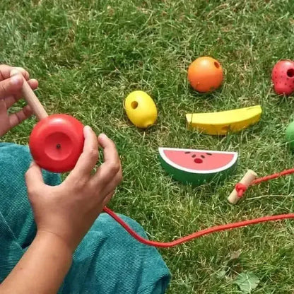 Wooden Threading Fruits 24 Pack-Wooden Threading Fruits 24 Pack