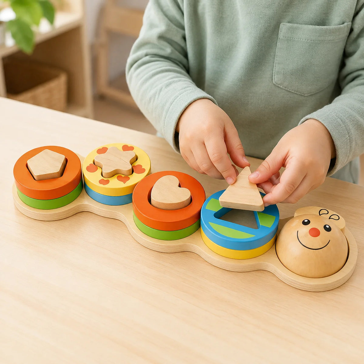 Wooden Wiggly Worm-Wooden Wiggly Worm