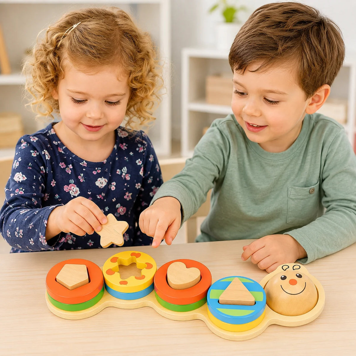 Wooden Wiggly Worm-Wooden Wiggly Worm