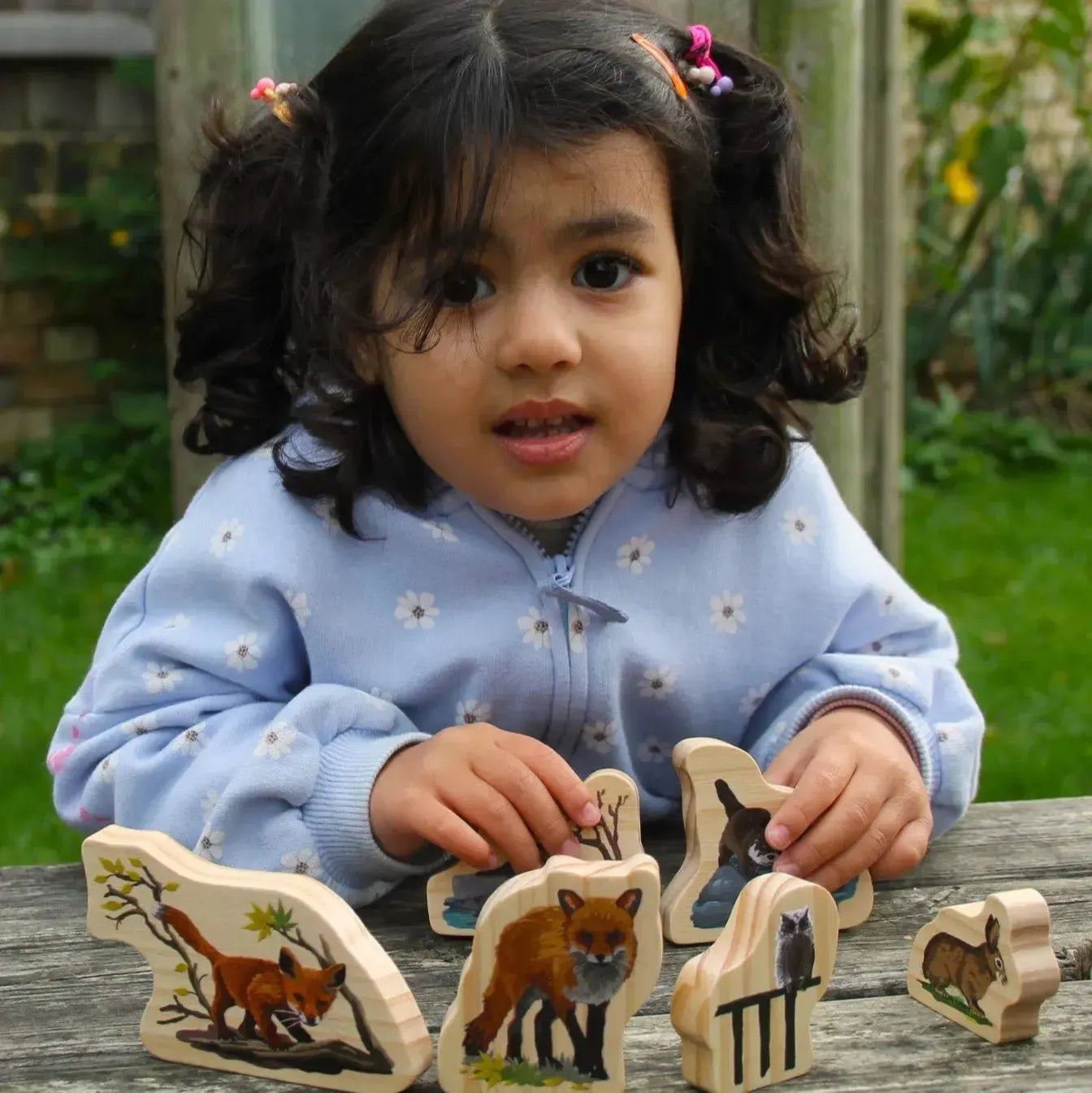 Woodland Animal Families Wooden Characters-Woodland Animal Families Wooden Characters