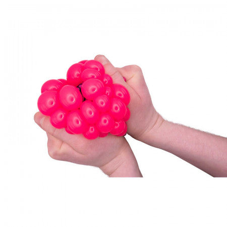 XL Mesh Neon Ball, A huge rubber-like gel-filled ball that’s surrounded by a soft net mesh. It may look like a bigger version of our classic Squishy Mesh Ball, but this squeezy novelty offers something slightly different. Give the ball a squeeze and it will bulge through the netting, causing a series of squishy balls to appear in bright neon colours. Based on one of our all-time bestsellers, this version of the Squishy Mesh Ball is available in a variety of colours. Large gel-filled squeezy ball Bulges with