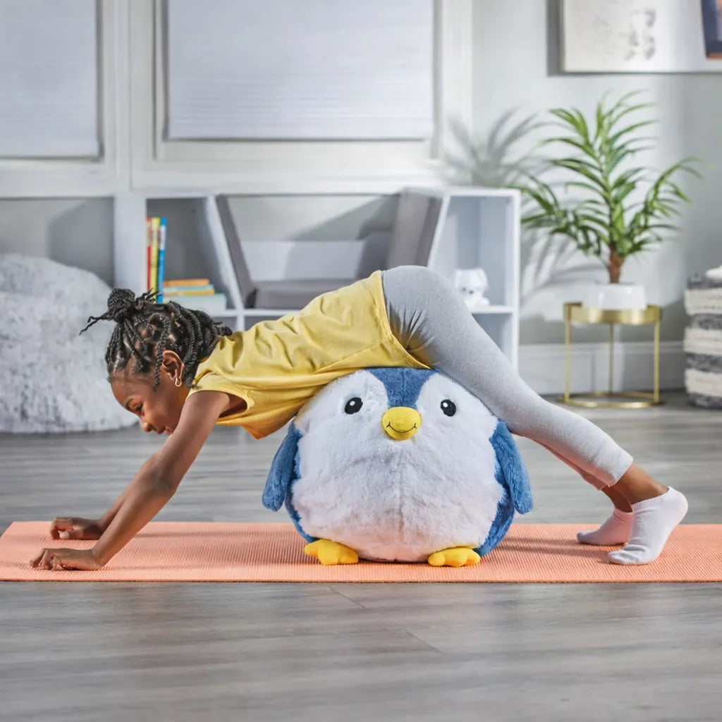 Yoga Ball Buddy with BubblePlush Penguin-Yoga Ball Buddy with BubblePlush Penguin