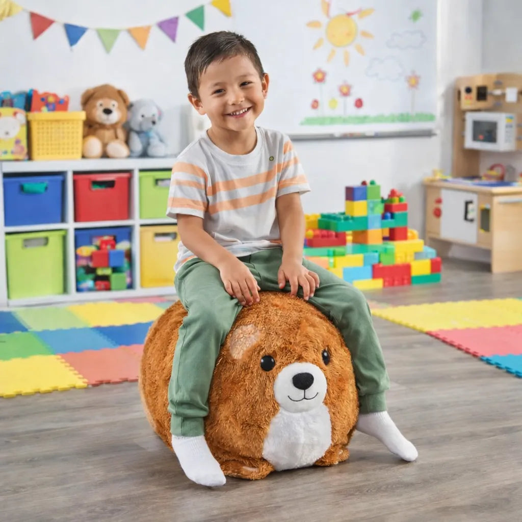 Yoga Ball Buddy with BubblePlush Puppy-Yoga Ball Buddy with BubblePlush Puppy