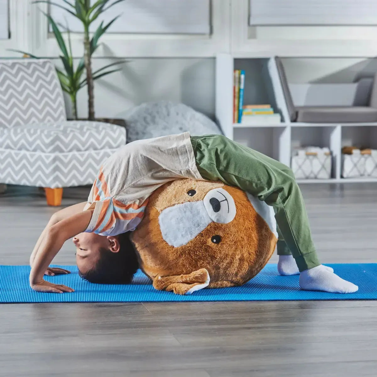 Yoga Ball Buddy with BubblePlush Puppy-Yoga Ball Buddy with BubblePlush Puppy