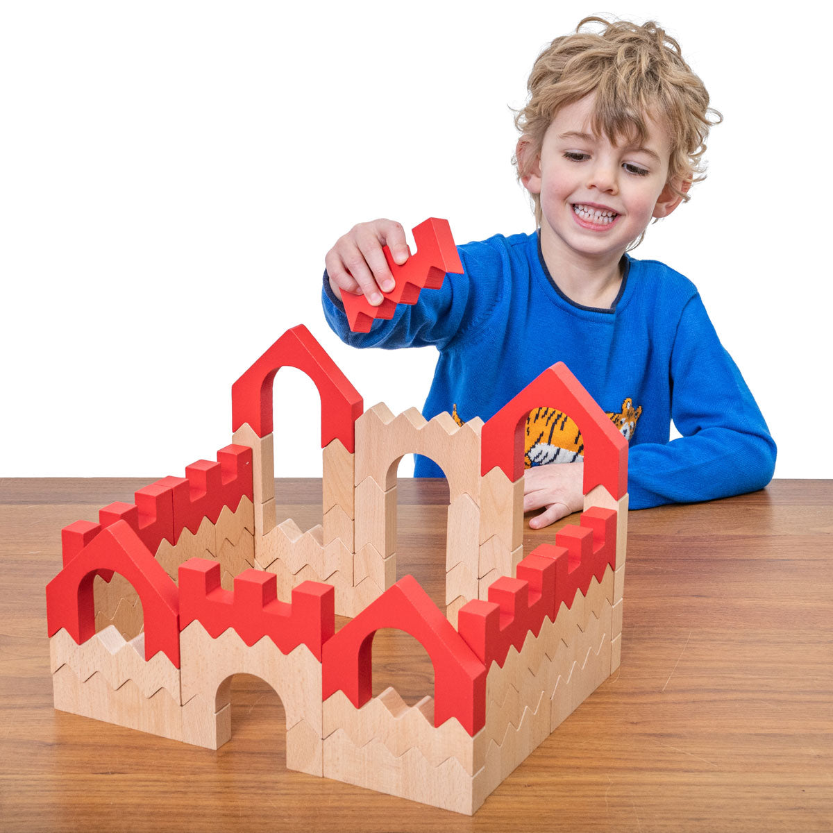 ZigZag Blocks Castle Set, This inviting 1-10 Natural Number Stacker will be a valuable resource to teach early number concepts by helping children to make connections within and between numbers to ten. The base on the Natural Number Stacker measure 50mm and show four different representations for each number: numeral, standard 1-5 dice array, random dot array and 10-frame pattern. The 1-10 Natural Number Stacker is a great way to support early number sense and counting, children will be able to see clearly 