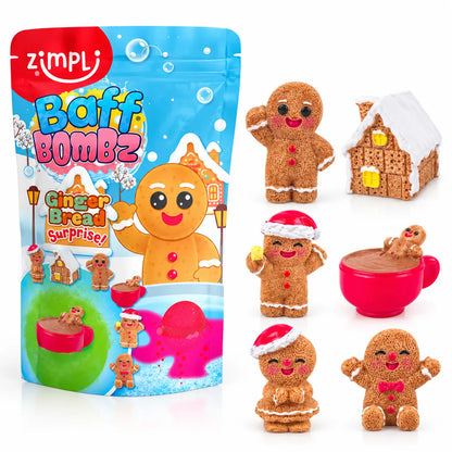 Zimpli Kids Baff Bombz Gingerbread Surprise-Zimpli Kids Baff Bombz Gingerbread Surprise