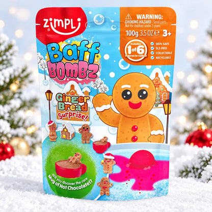 Zimpli Kids Baff Bombz Gingerbread Surprise-Zimpli Kids Baff Bombz Gingerbread Surprise