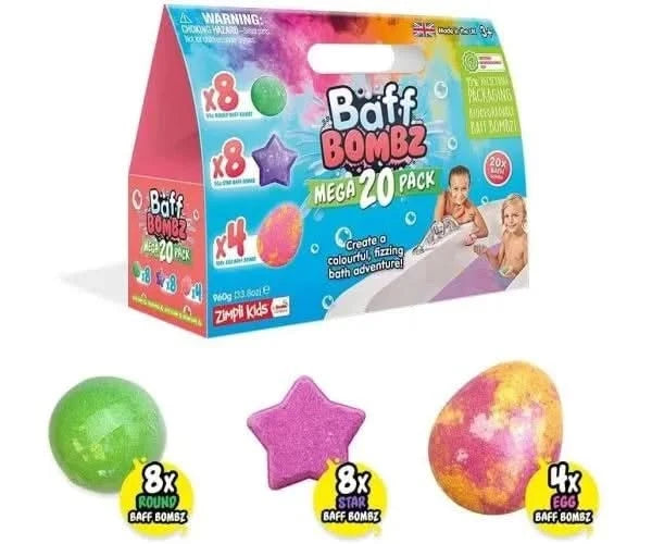 Zimpli Kids Baff Bombz Mega 20 Pack-Zimpli Kids Baff Bombz Mega 20 Pack