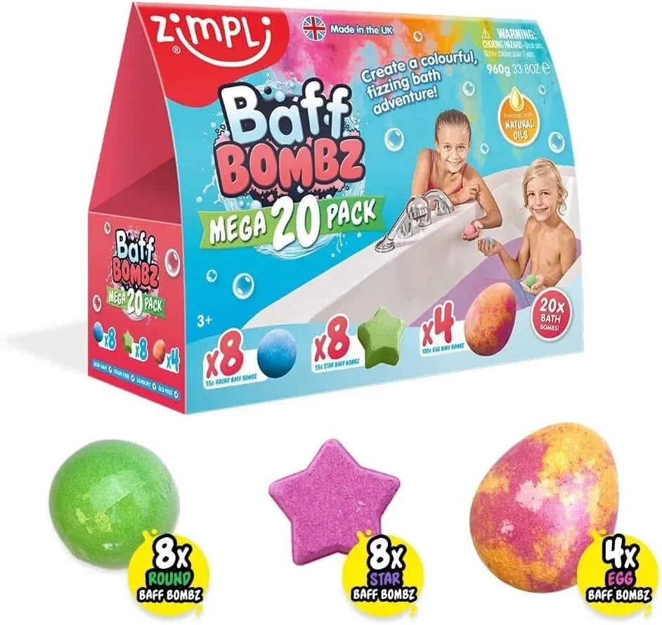 Zimpli Kids Baff Bombz Mega 20 Pack-Zimpli Kids Baff Bombz Mega 20 Pack