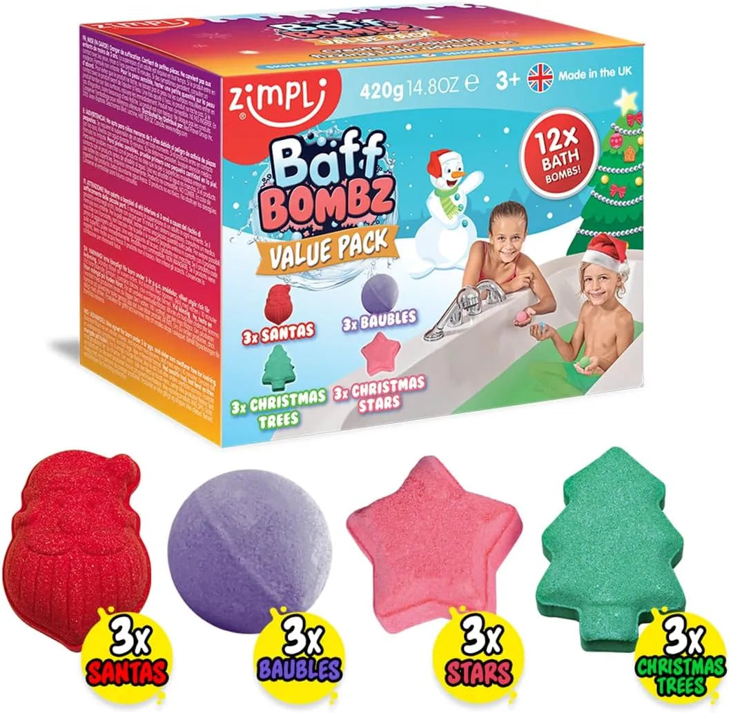 Zimpli Kids  Christmas Baff Bombz 12 Pack