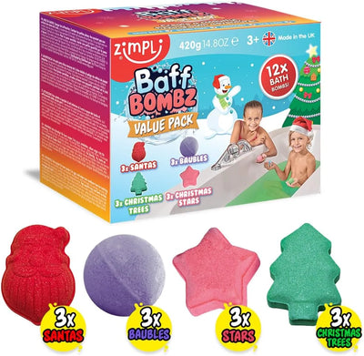 Zimpli Kids  Christmas Baff Bombz 12 Pack